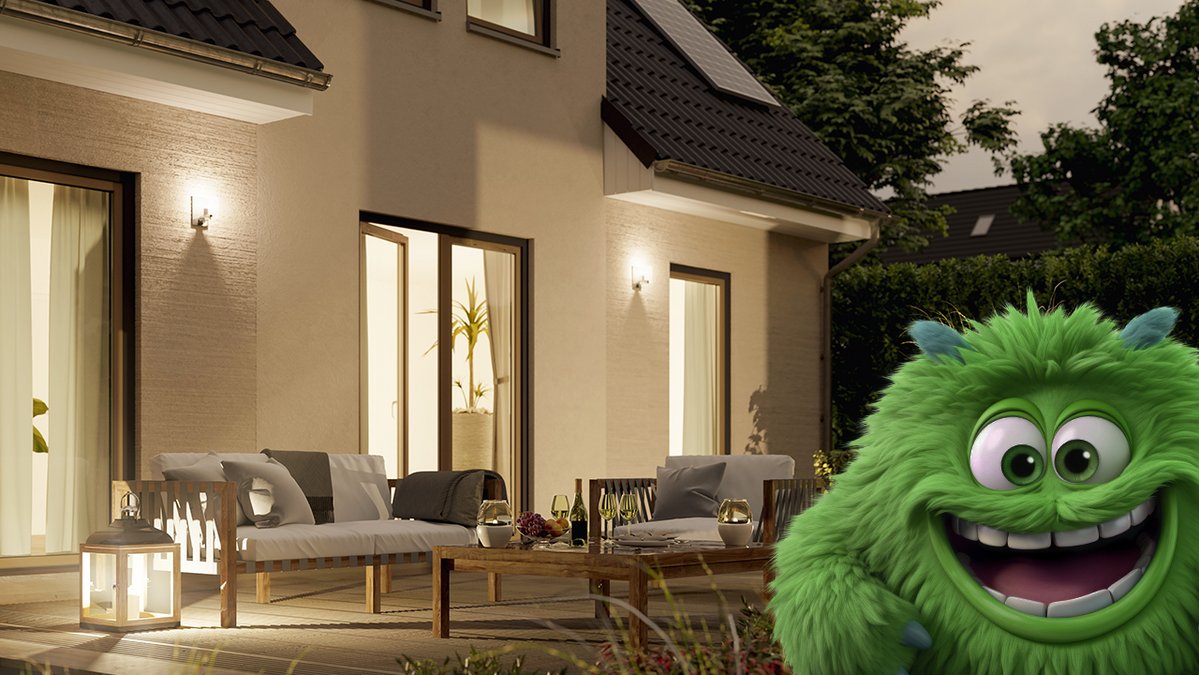 Ratenfresser Fini im Garten vom Flair 134 in Abendstimmung